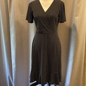 Black and white polka dot dress, size S/M